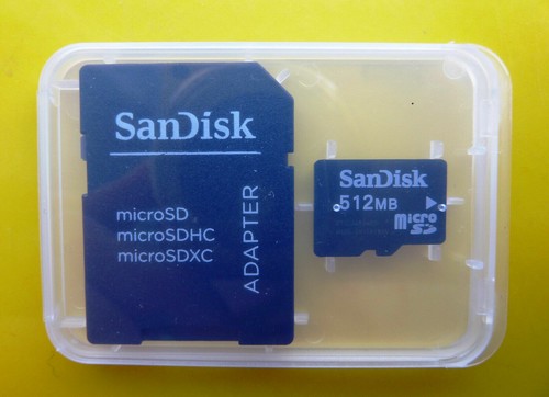 Micro sandisk 512mb memoria - 512mb,
