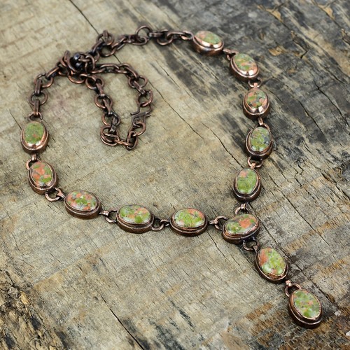 Collana ovale unakite gemma - ovale,
