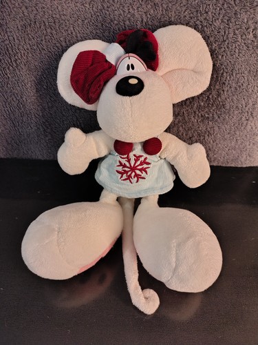 Peluche diddlina robe bleu - peluche,
