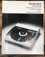 Technics SL-7 Giradischi/Proprietari Giradischi/Manuale Utente *Originale*