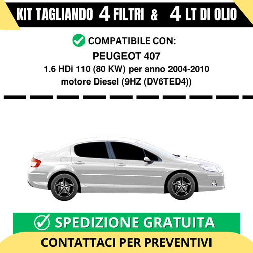 Tagliando per peugeot 407 6 - tagliando,