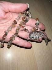 Collana Vetro Murano E Pietra Naturale Donna Particolare Collier Accessori Moda