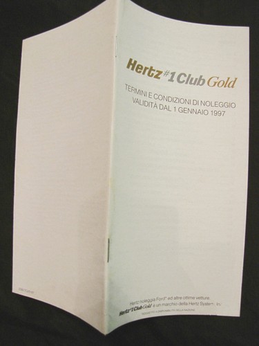 Depliant hertz club gold - depliant,