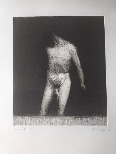 Incisione alfonso falcone - incisione, di