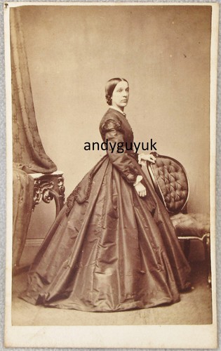 Cdv beautiful lady dress by - beautiful,
