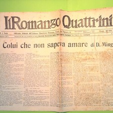 COLUI CHE NON SAPEVA AMARE MINGOZZI IL ROMANZO QUATTRINI MAGGIO 1921 N. 476
