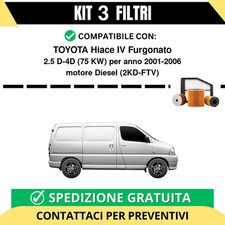 Kit 3 Filtri Tagliando per