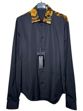 Versace Camicia Popeline Nera