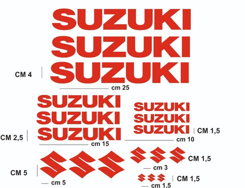 Kit adesivi suzuki vinile - kit,