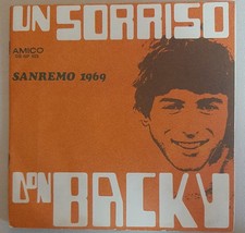 DON BACKY - Un sorriso/Marzo- 45RPM ANNO1969 - AMICO DB-NP 003