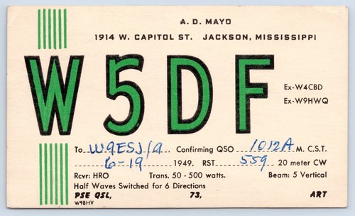 Scheda radio qsl - radio, cb