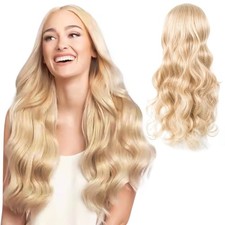 Lungo Ondulato Parrucca Bionda