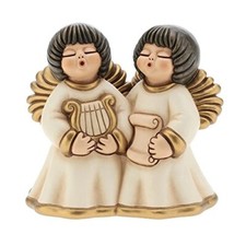 THUN I Coppia Angeli Nelly Grandi-Ceramica-h 14 cm-Linea I Classici