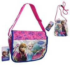 Borsetta a Tracolla Bambina Frozen Disney Borsa Glitter 25x20x8cm + Portamonete