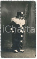 1930 ca ITALIA - CARNEVALE Bambino in costume da clown - Fotografia anonima 8x13