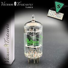 12AX7 ( ECC83 ) NOS Baldwin by SYLVANIA Long Gray Plate O Getter Tested Tube USA