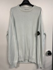 Stone Island Maglione Tg. XXL (XL/XXL) Made in Italy, bianco celeste