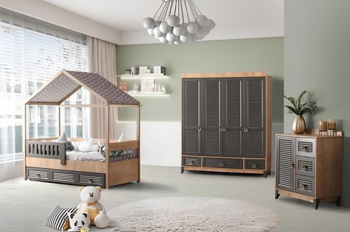 Set cameretta ragazzi - , grigia