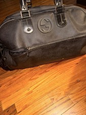 Gucci black logo - gucci, duffle