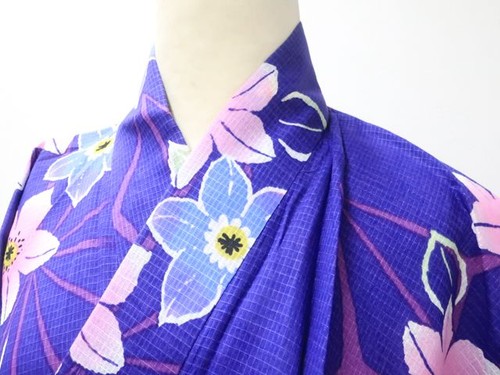 Kimono giapponese yukata - kimono, viola