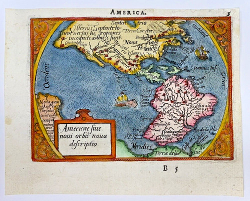 America 1595 abraham ortelius - 1595, ortelius/