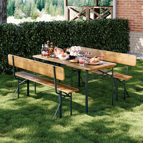 Set birreria con panche e - set,
