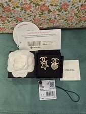Orecchini chanel oro cristallo - orecchini,