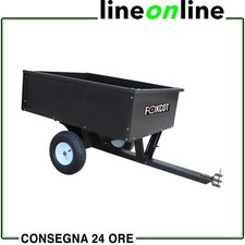 Rimorchio per trattorino rasaerba Foxcot SP22139 ribaltabile | Portata max 180kg