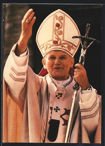 Cartolina papa giovanni paolo - papa,