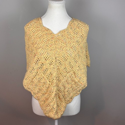 Poncho donna maglia aperta
