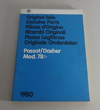 Catalogo Immagini Ricambi VW Passat B1 Tipo 32A Anno Modello 1978 Stand 1980