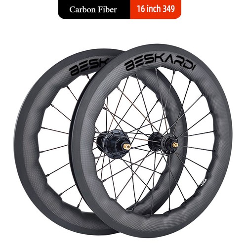 Bici pieghevole carbonio - carbonio, ruote