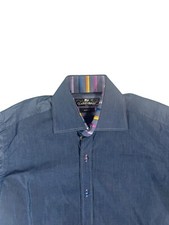 Camicia blu uomo Claudio Lugli