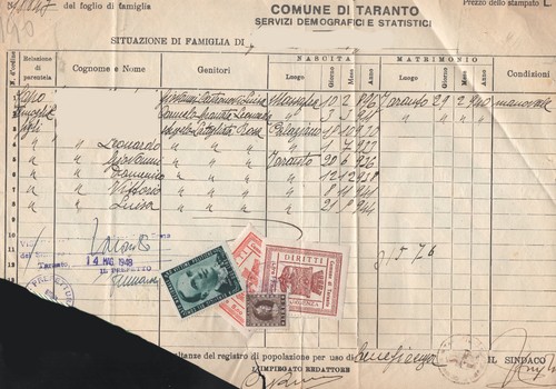 Documento stato civile con - stato,