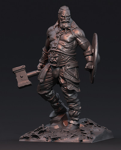 Malvagio barbaro miniatura