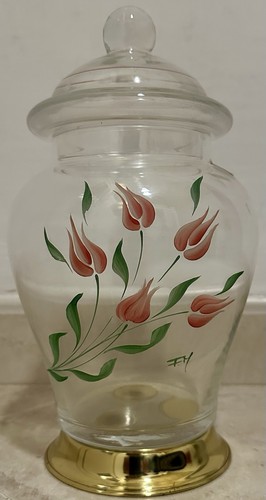 Vaso cristallo decorato a - vaso,