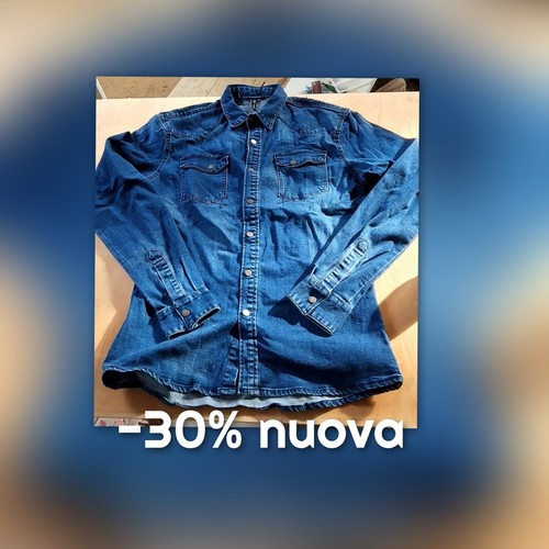 Camicia jeans uomo - camicia,