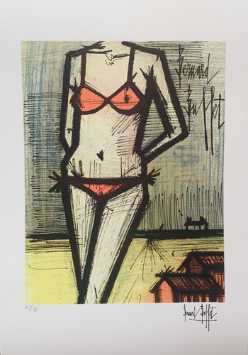 Bernard buffet sulla spiaggia - bernard,
