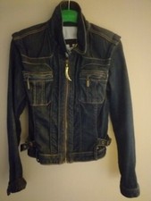 Just Cavalli Giubbotto Jeans Nuovo Tg 40