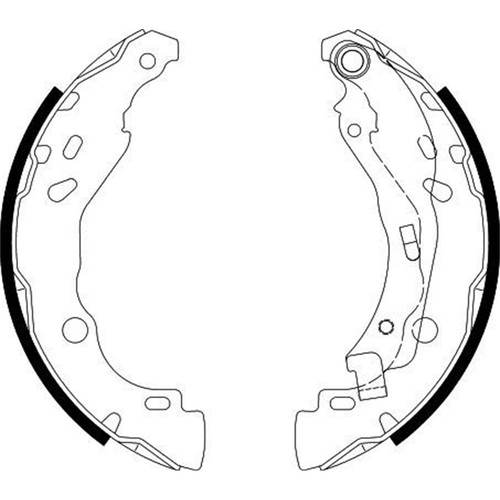 Hella ganasce 203 - ganasce, 203,2mm