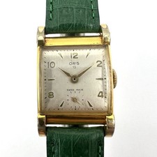 Orologio Oris 15 Tank Shaped Art Decò Cal 451 Uomo vintage Placcato Manuale