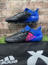 Adidas X16.1 Leather FG - Core Black/Shock Pink/Blue Rare UK 11.5 Ottime Condizioni