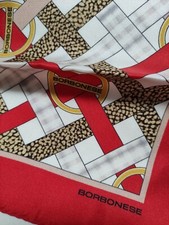 foulard BORBONESE in pura seta, mai indossato, misura 50x50.