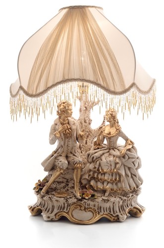 Lampada coppia portile statue - lampada,