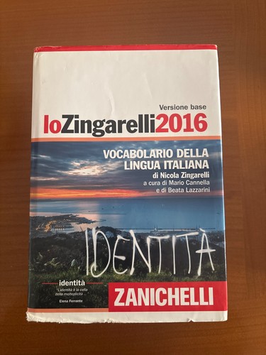 Dizionario zingarelli 2016 - dizionario,