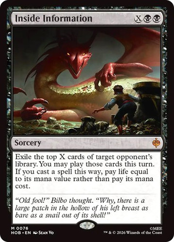 Mtg inside information - mtg,