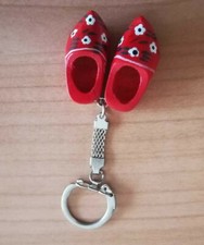 Porta chiavi Zoccoli in Legno Rossi e Fantasia Courmayeur