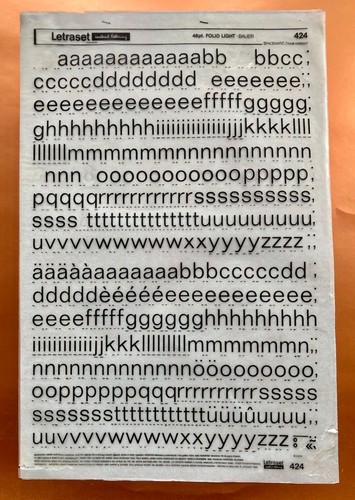 Letraset 424 folio light - folio,