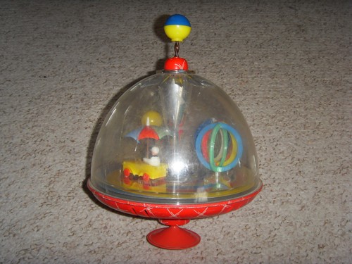 Toupie ancien jouet mécanique - ancien,