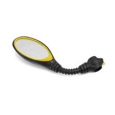 System-S Specchio retrovisore per bicicletta con collo di cigno in nero